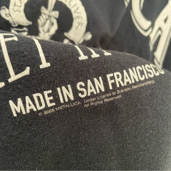 Vintage Y2K 2005 Metallica Whiskey In The Jar Black Shirt // M - Picture 3 of 5